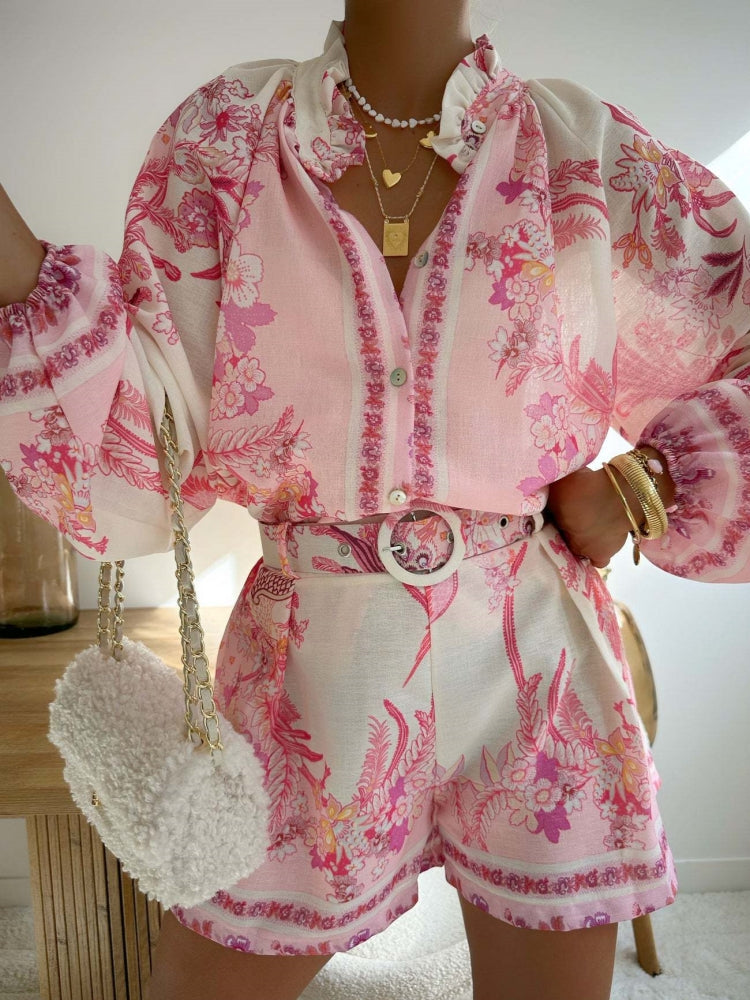 3D Print Long Sleeve Shorts Set