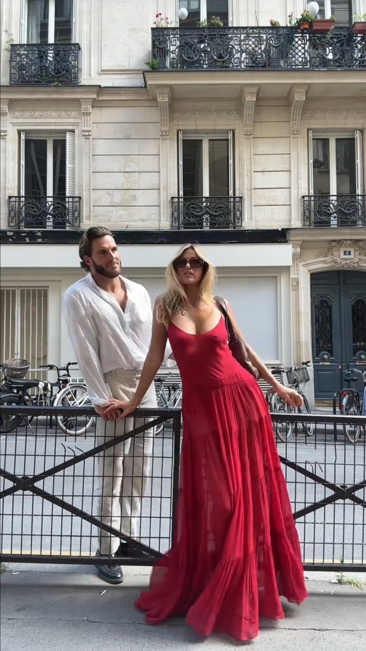 Scarlet Sheer Tiered Spaghetti Strap Maxi Dress