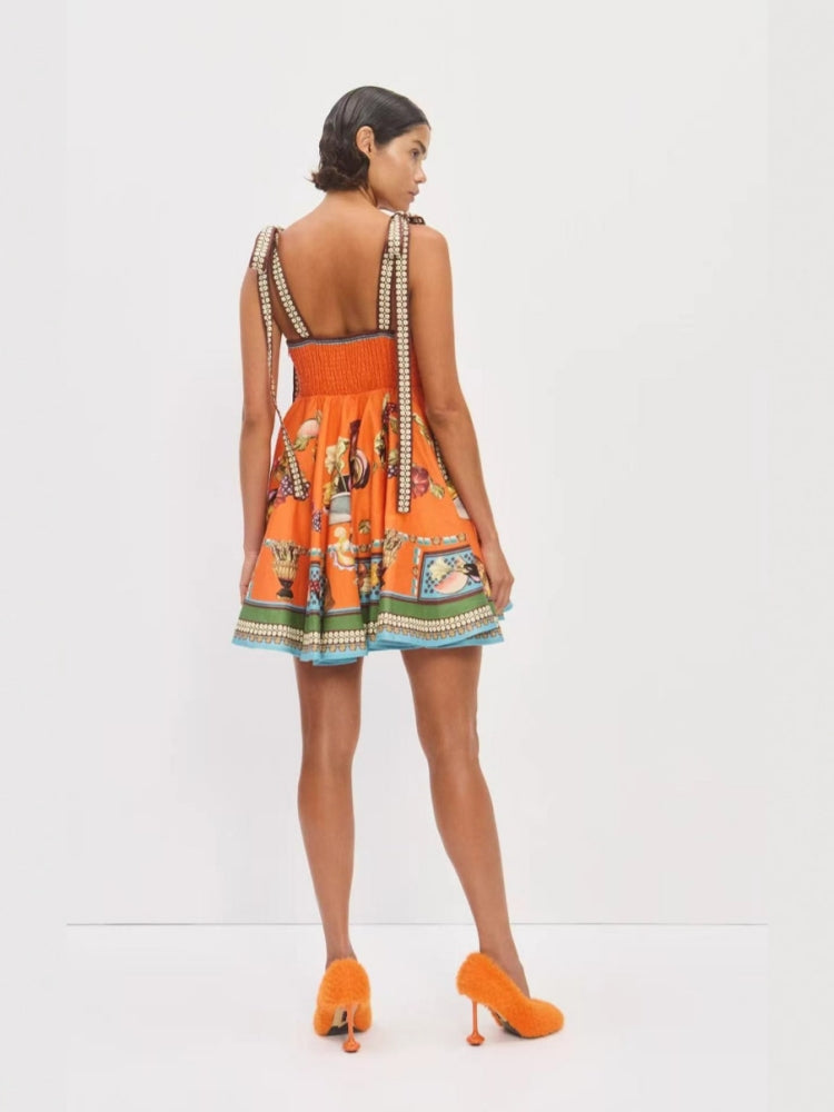 Adjustable Strap Midi Dress