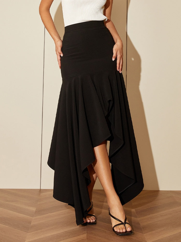 Artistic Asymmetric Summer Skirt