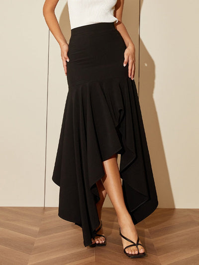 Artistic Asymmetric Summer Skirt