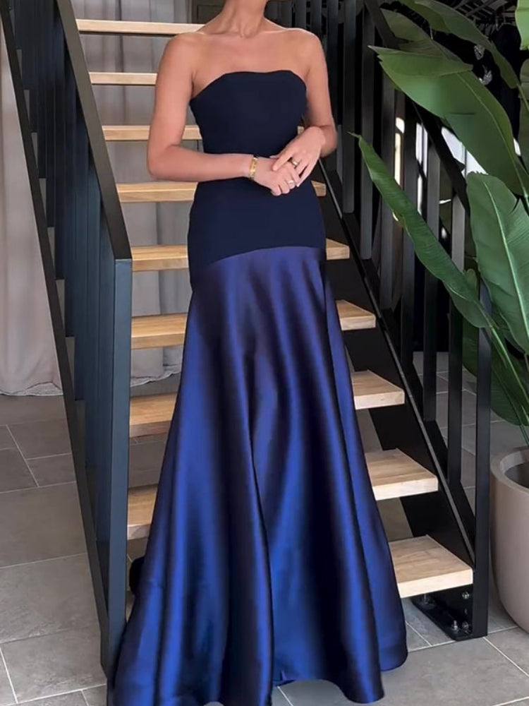 Voluminous Sleeveless Maxi Dress