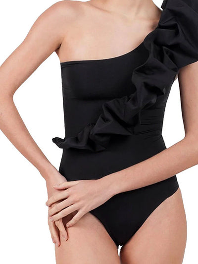 Solid One-Piece Swimsuit