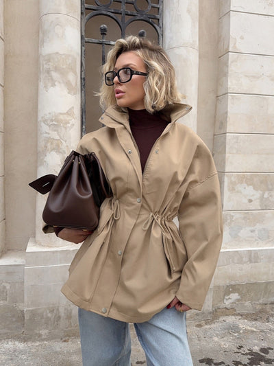 Mid-Length Casual Windbreaker