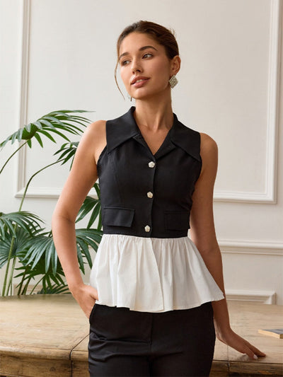 Designer Peplum Statement Top