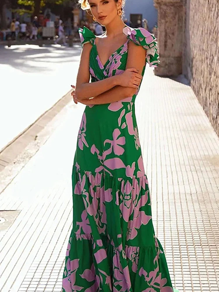 Floral Print Resort Swimsuit Set