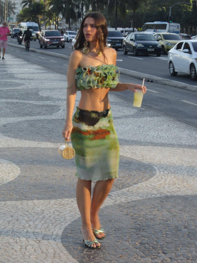 Mini Paisage Top & Landscape Skirt