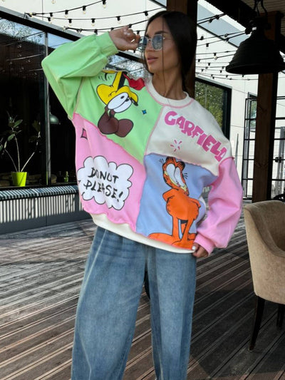 Anime Print Sweatshirt