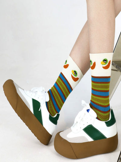 Adorable Cartoon Duck Cotton Socks