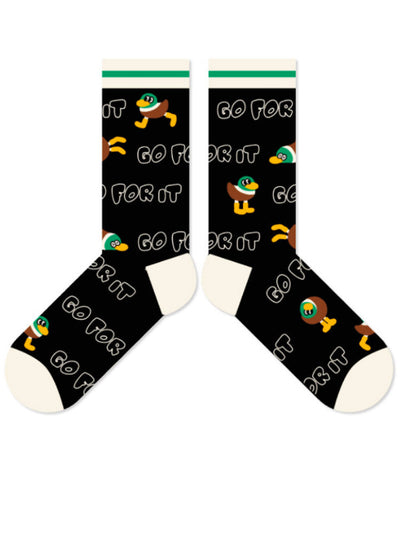 Adorable Cartoon Duck Cotton Socks