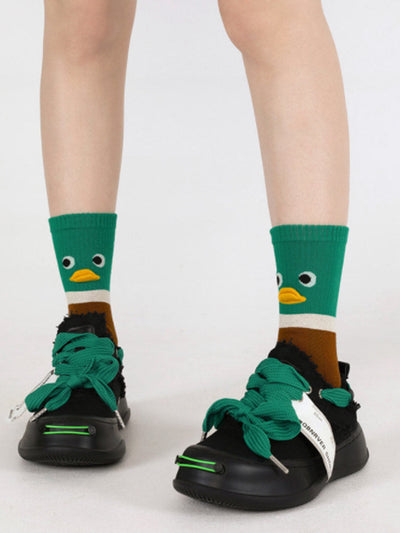 Adorable Cartoon Duck Cotton Socks