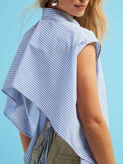 Striped Sleeveless Shirt