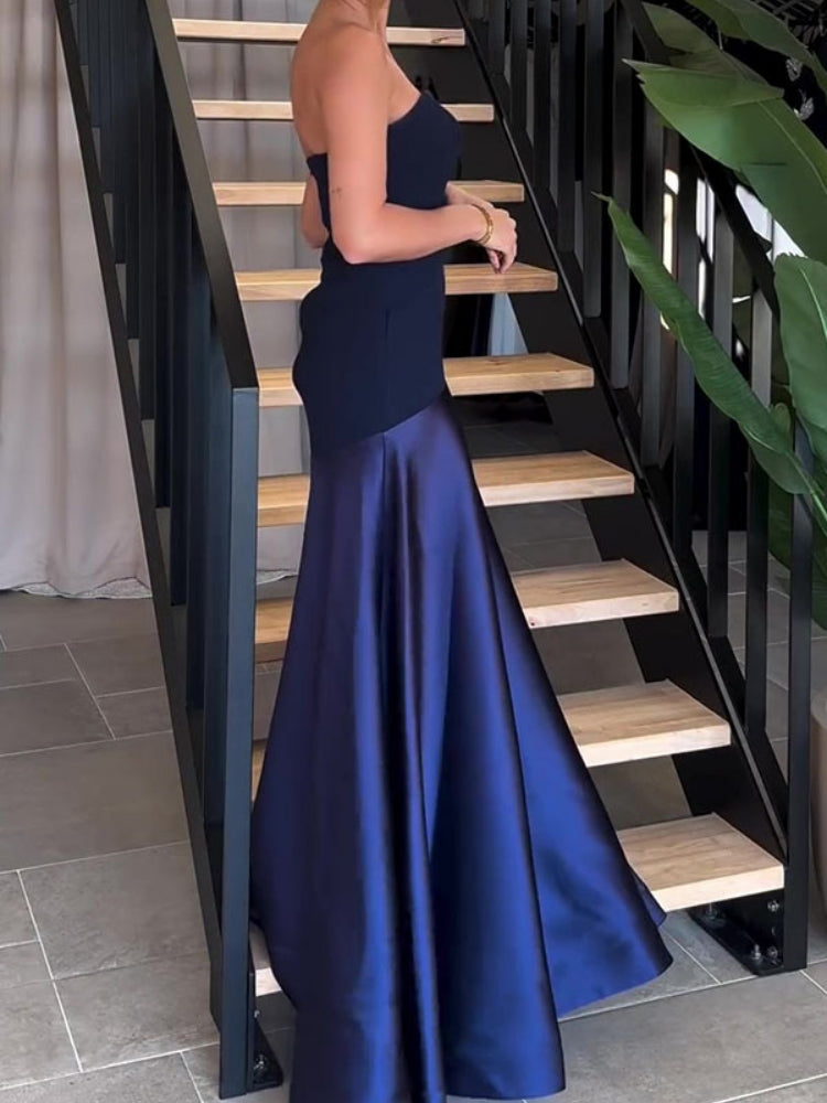 Voluminous Sleeveless Maxi Dress