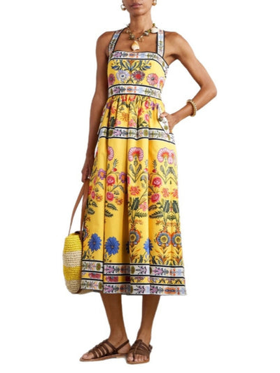 Casual Strapless Midi Dress