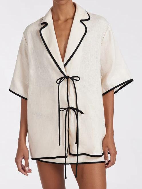 NOIR CREAM Skirt Set