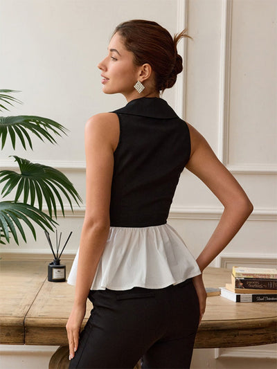 Designer Peplum Statement Top