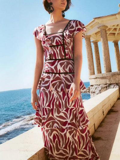 Short Sleeve Floral Dress