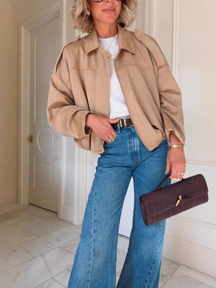 Oversized Batwing Wool Jacket