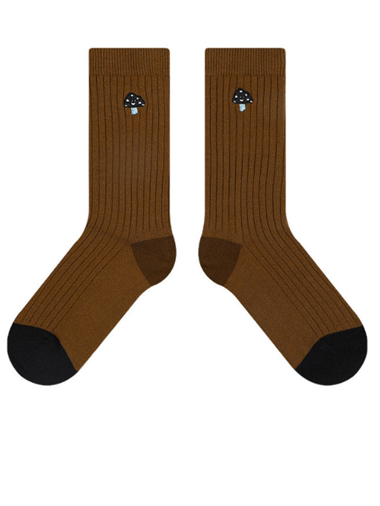 Cute Embroidered Letter Socks