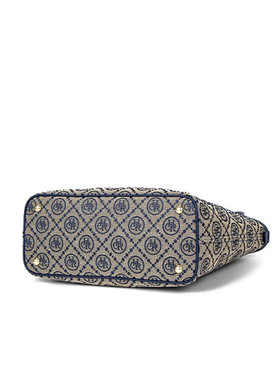 Jacquard Star Rhinestone Tote Bag