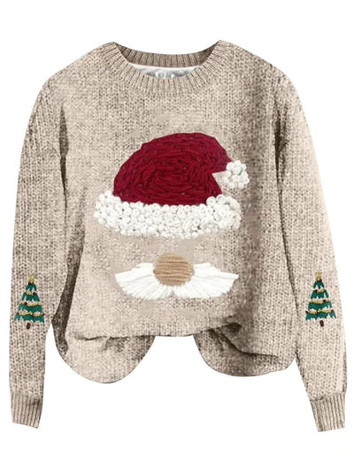 Loose Fit Christmas Knit Sweater