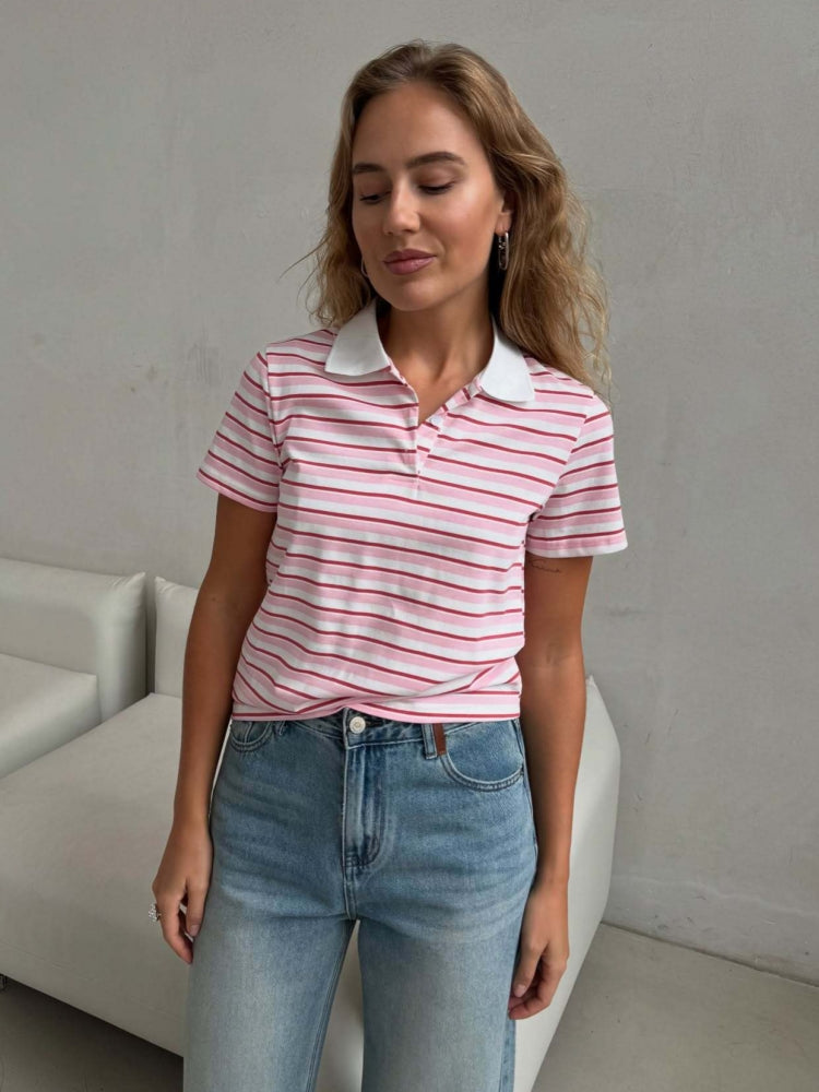 Casual Striped Blouse