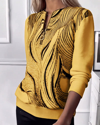 Stella® | Casual Printed Zip Sweatshirt