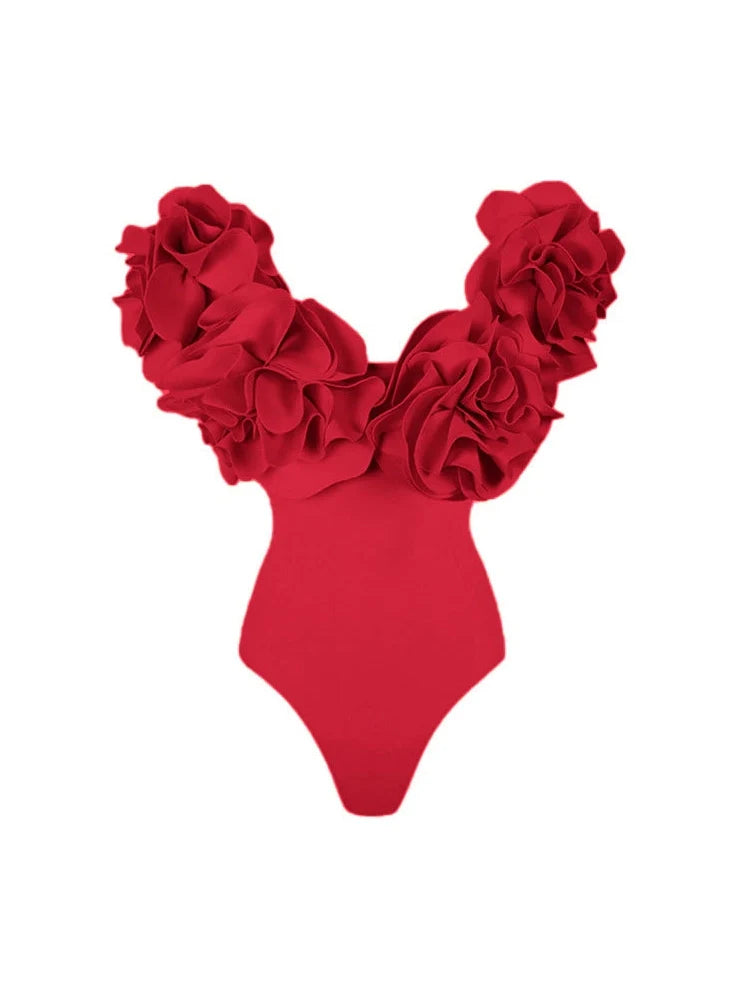 Strapless Solid Color Luxe One-Piece