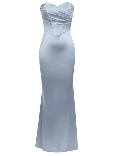 Strapless Fishtail Bodycon Evening Gown