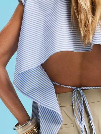 Striped Sleeveless Shirt