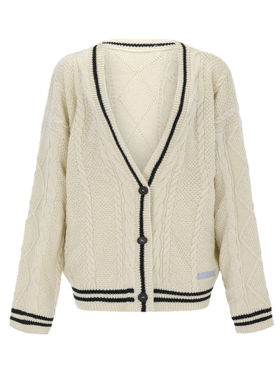 Loose Star Embroidered Cardigan