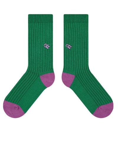 Cute Embroidered Letter Socks