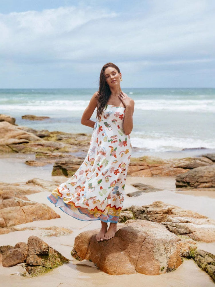 Simple Sleeveless Sling Dress