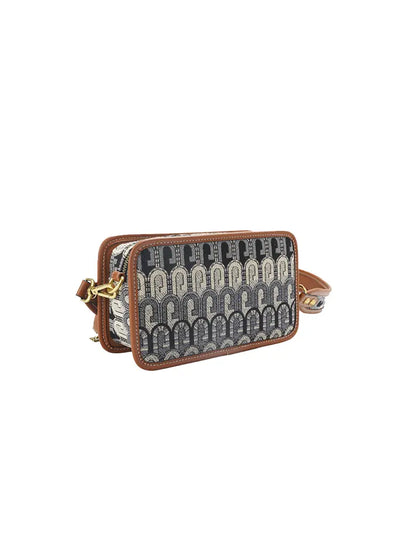 G-Jacquard Fabric Camera Crossbody Bag