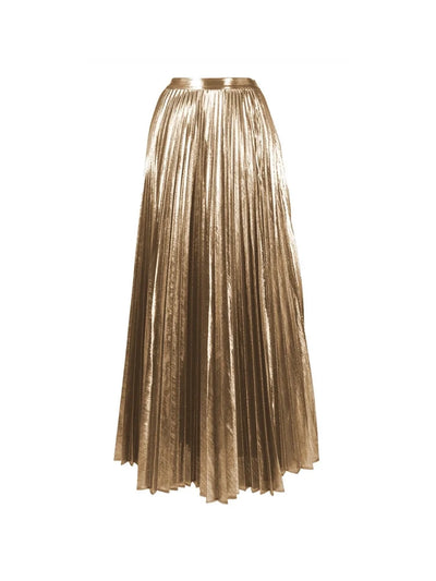 Cutout Gold Patchwork One-Piece Skirt Set