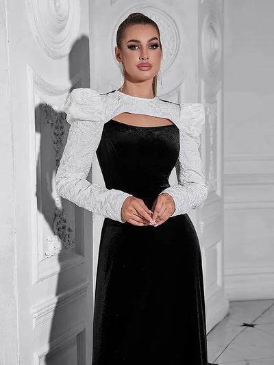 New Hollow Neck Bodycon Dress