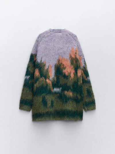 Landscape Knit Coat