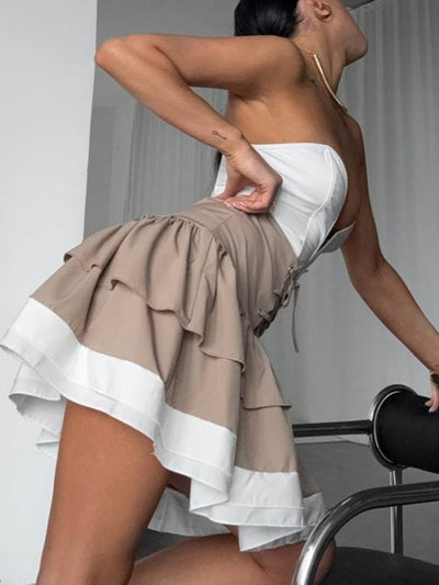 Tiered Ruffle Skirt Set