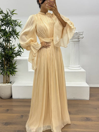 French  Inspired  Waist  Maxi Dress