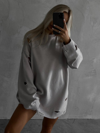 Distressed Oversized Knit