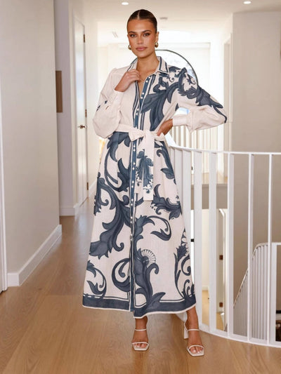 Summer Belted Midi Dress