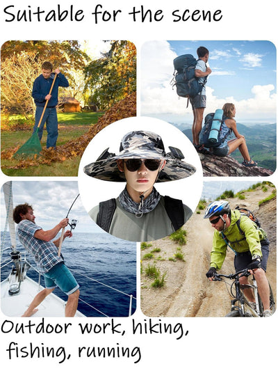 Rechargeable & Solar-Powered Outdoor Fan Hat – Fisherman Style