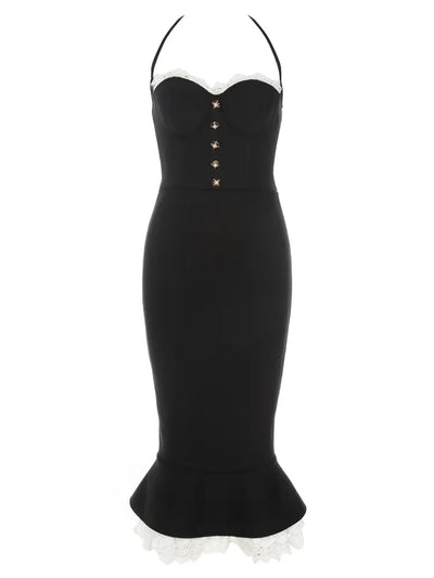 Sexy Spaghetti Strap Fishtail Dress