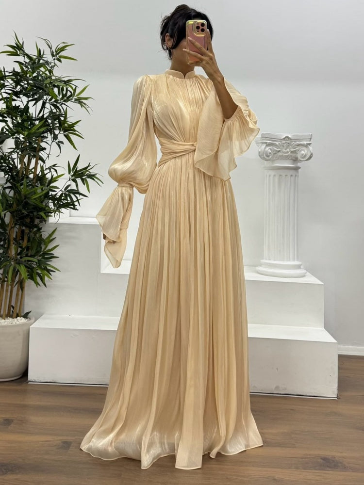 French  Inspired  Waist  Maxi Dress