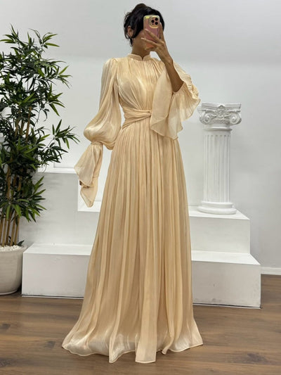 French  Inspired  Waist  Maxi Dress