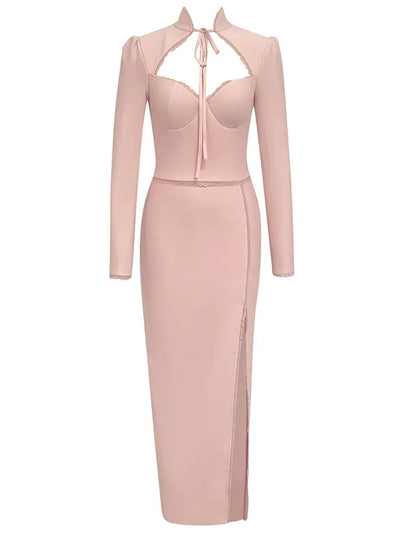 Sexy Fashion Long Sleeve Strapless Dress