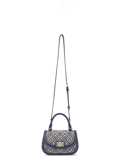 Spring Jacquard Star Top Handle Bag