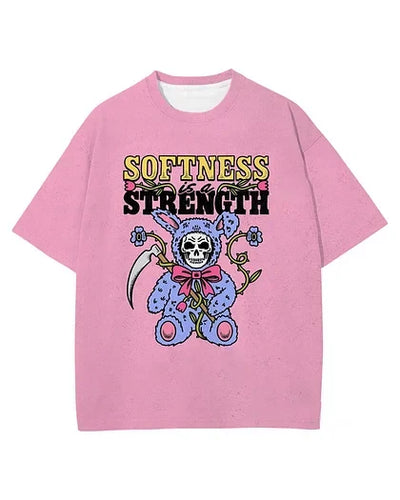 SOFTNESS Print Short Sleeve T-Shirt