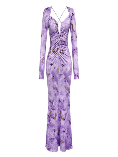 Sexy Fashion Ruffle Strapless Chiffon Dress