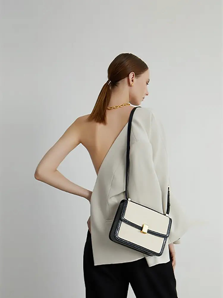 Minimalist Canvas Crossbody Shoulder Bag for Women